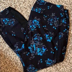 7/8 Flower/ Mesh Leggings